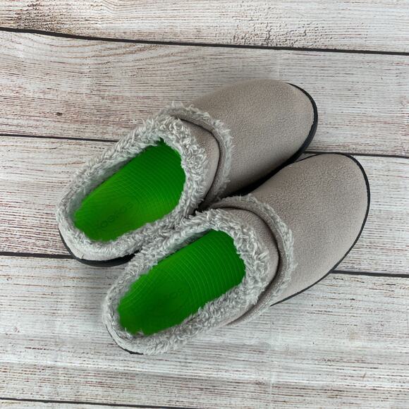 OOFOS OOCOOZIE Womens Sz 10 Mules Tawny Tan Slip-On Shoe - Picture 8 of 11